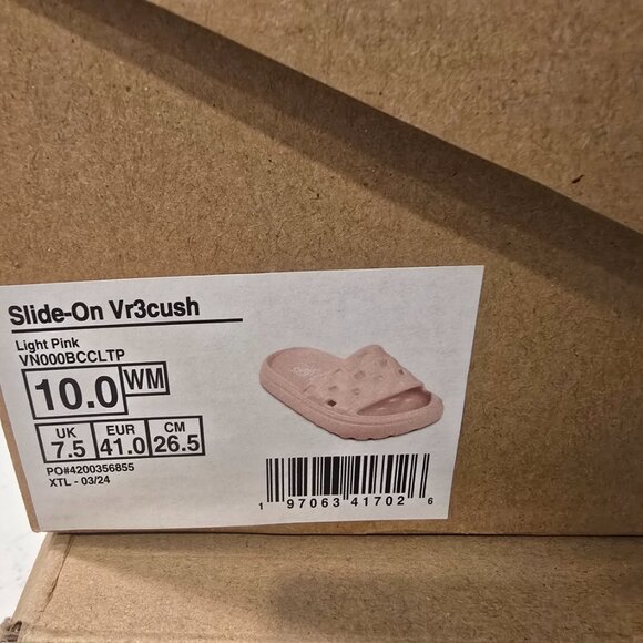 Vans Slide On VR3 Cush Sandals Light Pink Women's Size 10 Slip On NEW - Picture 9 of 9